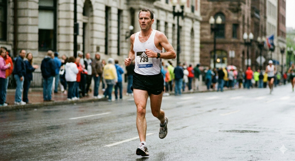 marathonien attaque talon