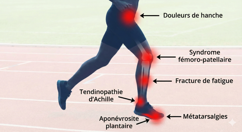les différentes blessures en course à pied