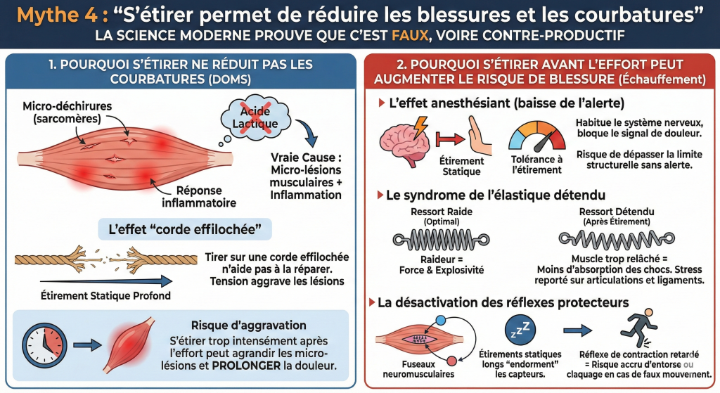 Etirement et courbature
Etirement et blessure