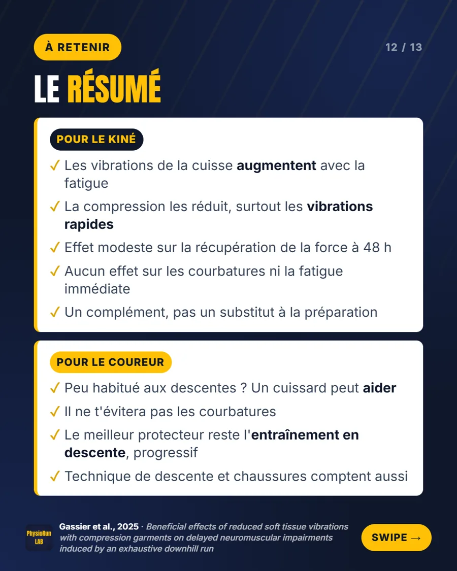 Compression et descente en trail&nbsp;: ce qu'il faut retenir pour le coureur et pour le kiné